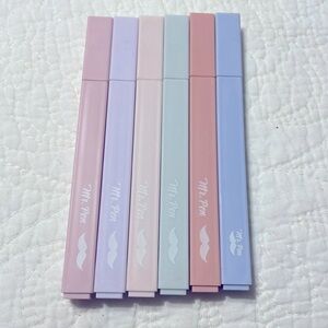 New Mr. Pen- Aesthetic Cute Pastel Highlighters Set, 6 pcs, Chisel Tip